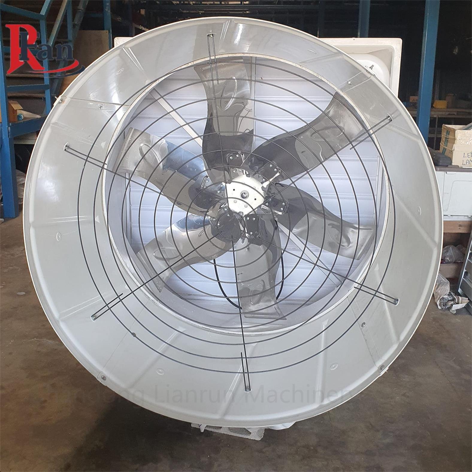 Fiberglass Frp Cone With Louver Ventilation Exhaust Fan Axial Flow Fans for Poultry Farm Air Cooling Blower